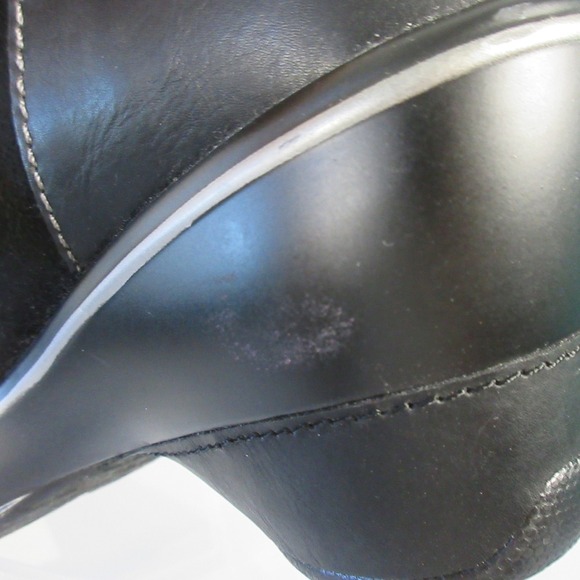 JBU by Jambu Pilot Encore Ankle Boots Women 8 Black Leather Comfort Wedge 638 - Picture 13 of 15